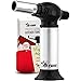 Jo Chef Burst Culinary Torch – 2,370°F Butane Torch, Refillable Adjustable Flame Lighter with Safety Lock for BBQ, Baking, Brulee Creme, DIY, Crafts and Soldering + FREE Recipe E-Book