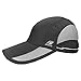 OMECHY Quick Dry Sport Caps Outdoor Baseball Cap Summer UV Protection Sun Hat,Grey
