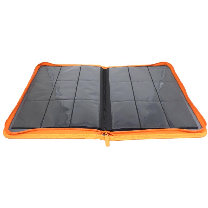 docsmagic.de Premium Pro-Player 9-Pocket Zip-Album Orange - 360 Card Binder - MTG - PKM - YGO
