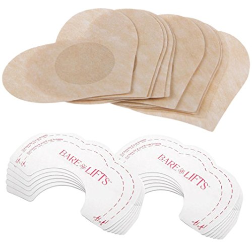 10 pairs Adhesive Breast Lift Tape Strapless Dresses Boobs lifters with