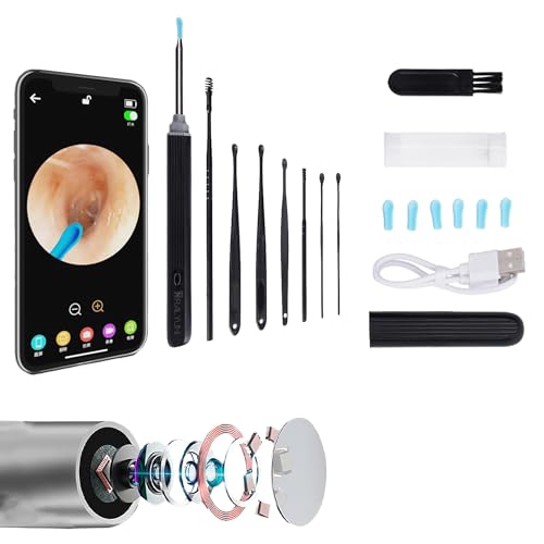 Ear Wax Removal with Camera - 1080P HD Ear Cleaning Kit, 8 PCS Set, for Smartph…