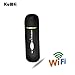 KuWFi Unlocked Smart 3G USB Mobile Hotspot WiFi Dongle Mini USB WiFi Hotspot Router Data Card with Wi-Fi 3G WiFi Modem SIM Slot Router use for Car SIM Card Not Included Support 2100 Network Band