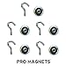Neodymium Magnetic Hooks (5 PACK - 50% MORE) Incredibly Strong 30+ LB Strength Hook Magnets - Heavy Duty - Powerful Rare-Earth Metal Neodymium Magnet Perfect for Hanging Tools , Utilizels, & More!