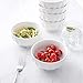 Sweese 106.001 Porcelain Fluted Bowl Set - 26 Ounce for Cereal, Salad and Soup - Set of 6, White, SYNCHKG128940