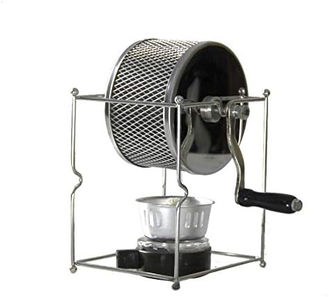 Hand Roaster for Raw Coffee Beans Manual Coffee Grinder Grinding Tools - silver