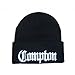 City of Compton Black Beanie Knit Hat - Easy E Los Angeles Cuffed Stocking Cap