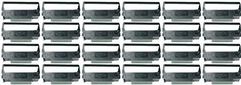 Ink Ribbon ERC 30, ERC 34, ERC 38, ERC 30/34/38 compatible impact and dot matrix printer ribbon cartridge for the ERC38, NK506 by Monroe Systems for Business (24-pack, black)