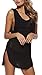 Wander Agio Beach Club Perspective Cover Shirt Bikini Cover-up Net Black XS-M