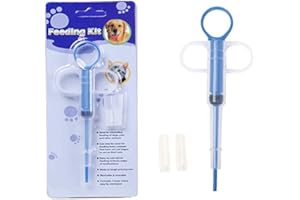 Petsmart Petzstop Pet Syringe Pet Pill Syringe Pet Feeding Syringe Cat Pill Shooter Small Pills Pet Pill Dispenser Syringe Feeders for Feeding Cats Dogs and Small Animals, Blue