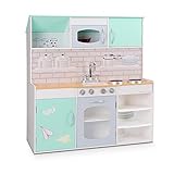 WildBird Care Kids Dollhouse & Kitchen Double-Side Wooden Playsets TZ-D1608