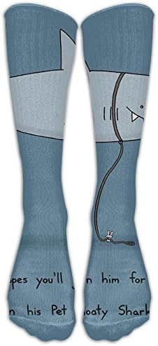 Pet Floaty Shark Cotton Novelty Compression Knee Socks High Softball For Girls Cartoon Casual Long Tube Crew Socks