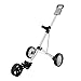 Giantex Foldable 3 Wheel Push Pull Golf Cart Trolley Three Wheels Swivel Folding