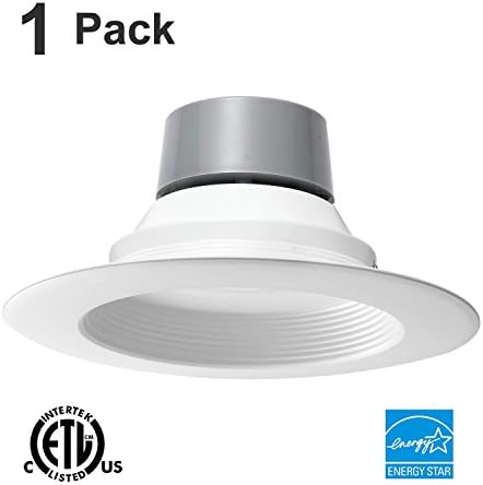 5/6 inch LED Downlight, Universal Voltage 100-277V, 12W (65 Watt Equivalent), 4000K (Cool White), CRI 90, 780 Lumen, ETL Listed, Retrofit Recessed Can Ceiling Light Fixture