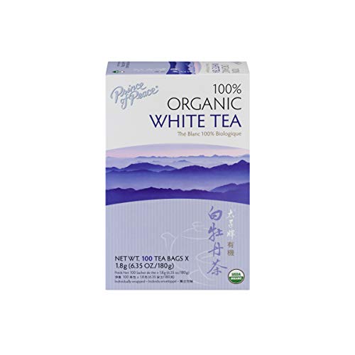 Prince of Peace, 100% Organic Premium Peony White Tea, 100 Bags, 2 g Each - 2pcs Prince of Peace, 100% Organic Premium Peony White Tea, 100 Bags, 2 g Each - 2pcs