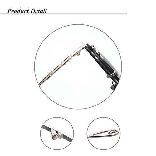 Dollger Double Lens Flip Dual Fashion Sunglasses Steampunk(Black Lens+Silver Frame)