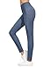 SweatyRocks Women's Cotton High Waist Skinny Leggings Casual Pants with Pockets