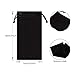 40 Pack Microfiber Case Pouch Bag Glasses Sunglasses Case with 2 Pieces Cleaning Cloth (Black)