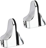 nasuniaoda 2x Glass Shelf Support Adjustable Polished Chrome Wall Mount Bracket view 7