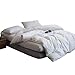 FACE TWO FACE Bedding Duvet Cover Set100% Washed Cotton Duvet Cover Linen Like Textured Breathable Durable Soft Comfy(King, White)