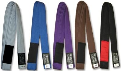 Ring to Cage Brazilian Jiu Jitsu Belt with Patch. BJJ Rank Belts, Available