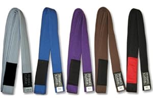 Ring to Cage Brazilian Jiu Jitsu Belt with Patch. BJJ Rank Belts, Available in White, Blue, Purple, Brown, Black