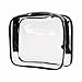 Louise Maelys 3 Packs Clear Cosmetics Bag Waterproof Travel Bag Toiletry Organizer Case Medium