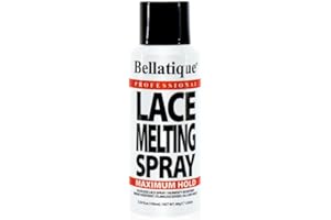 Bellatique Lace Melting Spray (3.38 oz) - Maximum Hold. Flawless Edges, Quick & Easy, Fast Drying, Humidity Resistant, Sweat Resistant, All Day Hold, Quick Drying, Flake Free, Easily Removed.