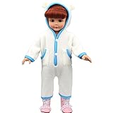 Shero 12 - 16 Inches Bear Rompers Doll's Clothes Fits American Girl Doll and other Dolls Blue