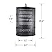 Herb Drying Net w/Zippers Herb Dryer Mesh Tray Drying Rack (D24 xH35.5 4-Tier, Black)