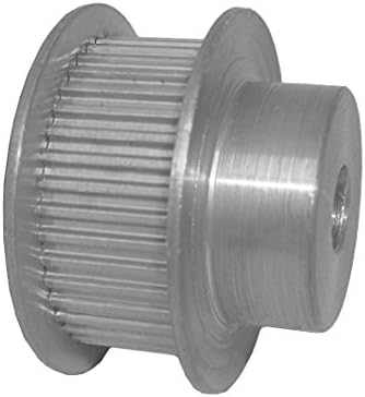 BandB Manufacturing 40MP037-6FA3 Timing Pulley, 40 Teeth, MXL Pitch for 0.375" Wide Belts, 1 Flange and Hub Serves as Second Flange, 0.25" Bore