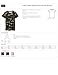 District Made - Ladies Perfect Weight Camo Crew Tee, Military Camo, XX-Large