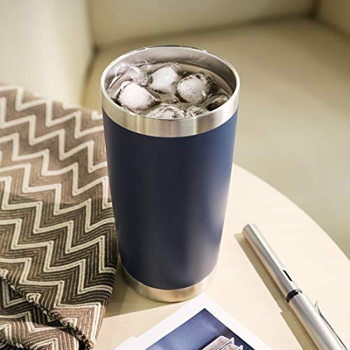 DOMICARE 20oz Stainless Steel Tumbler Bulk with Lid, Double Wall Vacuum