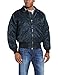 Alpha Industries Men's B-15 Nylon Flight Jacket, Replica Blue, Medium
