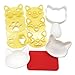 Small Rice Ball Mold Set Cat Lovely Cartoon Pattern DIY Sushi Bento Nori Kitchen Rice Mould