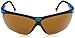 Uvex S3241X Genesis Safety Eyewear, Vapor Blue Frame, Espresso UV Extreme Anti-Fog Lens