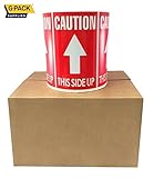 Caution This Side Up (with arrow) Stickers 3