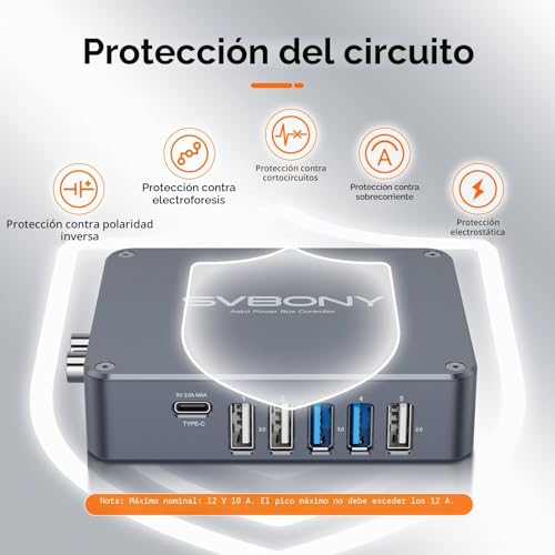 Svbony SV241 telescopio administración Caja de energía para adultos, accesorio para telescopio, USB 3.0 + CC fotografía astronómica adaptador de controlador, para fotografía de cielo profundo