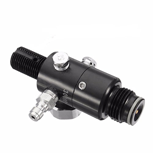 Gurlleu 4500psi High Pressure PCP Paintball Air Tank Valve Regulator & Fill Station (800PSI Output)