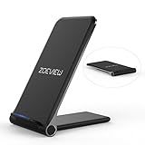 Wireless Charger,zoeview Qi 10W Fast Ultra-Thin Foldable Wireless Charging(No AC Adapter) for Samsung S9/S9+/S8/S7 Edge,7.5W for iPhone Xs MAX/XR/XS/X/8/8 Plus,5W All Qi-Enabled Phones