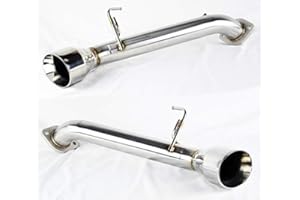 TUNERBITS PLESIU Stainless Steel Axle Back Muffler Exhaust for Infiniti G37 2dr Coupe 2008-2013