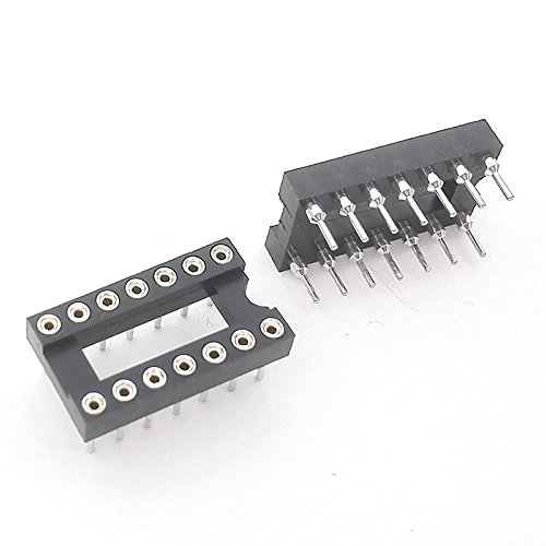 Buy McIgIcM 34pcs 14pin IC Sockets DIP IC Sockets Adaptor Solder Type Socket Online at