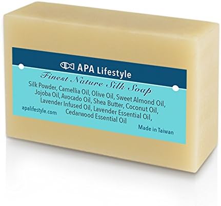 APA Lifestyle Natural Selection Finest Artisan Silk Soap (3.5 oz, 1 Bar, Ivory)
