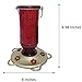 More Birds Red Vintage Hummingbird Feeder, Antique Glass Hummingbird Feeders for Outdoors, 5 Feeding Stations, 20 Ounces