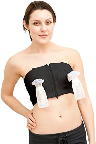 Detach Couture Hands Free Adjustable Pumping Bra - L - XXL, Black