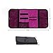 patu Roll Up Folding Travel Organizer Case for Cables, Memory Cards, Flash Disks, Earphones, Portable Hard Drives, Power Banks or Adapters, or Other Small Electronics and Accessories, Rose