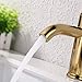 KES cUPC NSF Certified Brass Modern Bathroom Sink Faucet Single Handle Wash Basin Faucet Lavatory Tap Lead-Free Brass, Titanium Gold, L3100ALF-PG