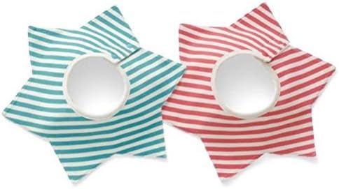 Theshine 360 Degree Rotatable Baby Bibs With Two Snaps, Unisex, 2 Pack, Multi Style, Waterproof (Stripe)