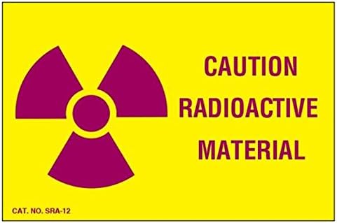 Medline Radioactive Materials Warning Labels