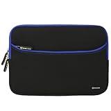 11 ~ 11.6 inch Laptop Sleeve, Evecase Neoprene Padded Slim Bag with Accessory Pocket for Apple Macbook Air, Microsoft New Surface Pro 2017, Surface Pro 4/ 3/ 2/ 1 Samsung Chromebook 3 XE500C13 - Black