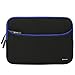 11~11.6 inch Laptop Sleeve, Evecase Neoprene Padded Slim Bag with Accessory Pocket for Apple Macbook Air, Microsoft New Surface Pro 2017, Surface Pro 6/4/ 3/2 ASUS Chromebook C202SA-YS02 - Black